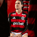 Flamengo Adidas Maillot de Manches Longues 2025/26 Homme - Rouge & Noir