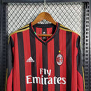 AC Mailand Retro-Heimtrikot Langarm 13/14 - Rot & Schwarz