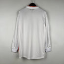 Retro Real Madrid Long Sleeve Adidas Home White Jersey 2013/14 Men's