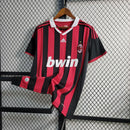 AC Mailand Adidas Retro-Heimtrikot 2009/10 - Rot & Schwarz