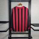 AC Mailand Retro-Heimtrikot Langarm 09/10 - Rot & Schwarz