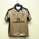 Manchester United Reversible 100 Years Edition Retro-Trikot - Weiß & Schwarz / Gold & Schwarz