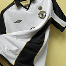 Manchester United Reversible 100 Years Edition Retro-Trikot - Weiß & Schwarz / Gold & Schwarz