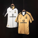Manchester United Reversible 100 Years Edition Retro-Trikot - Weiß & Schwarz / Gold & Schwarz