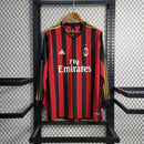AC Mailand Retro-Heimtrikot Langarm 13/14 - Rot & Schwarz