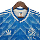 Niederlande Adidas Retro-Trikot 1988 - Blau