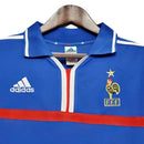 Frankreich Adidas Retro-Trikot 2000 - Blau