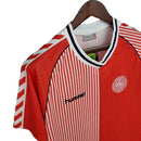 Dänemark Hummel Retro-Trikot 1986 - Rot & Weiß